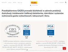 Tablet Screenshot of gazex.pl